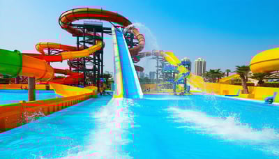 AquaQuest Adventure Park Dubai water attractions and family activities