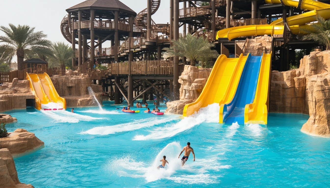 Premium facilities and comfortable lounges at AquaQuest Adventure Park Dubai